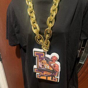 Kobe Bryant Black Mamba Foam Gold Chain